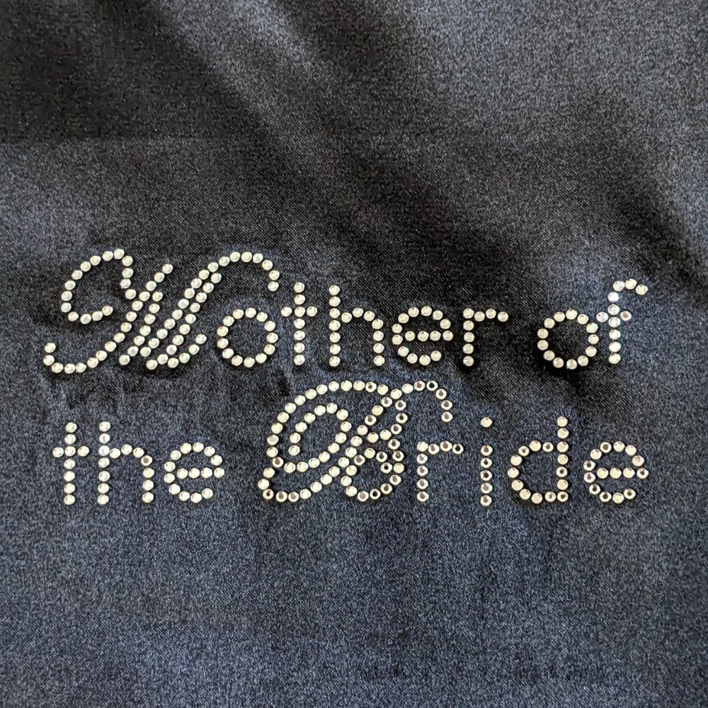 Mother of the Bride Long Black Robe